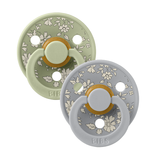 BIBS x LIBERTY Colour Pacifiers 2 Pack Capel - Sage Mix – Bibsworld store US