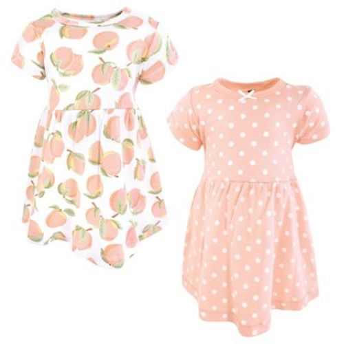 Luvable Friends Hudson Baby Short-Sleeve Dresses 2pk