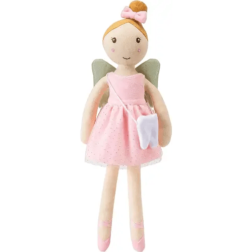 Tooth Fairy Soft Plush Ballet Doll with Little Tooth Bag Christmas Holiday Birthday Gifts for Kids