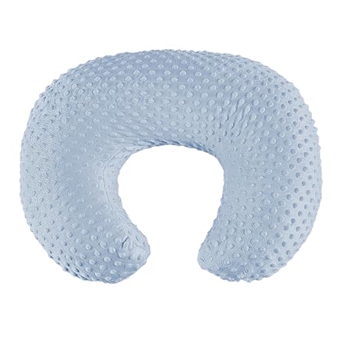 Nursing Pillow for Bottle and Breastfeeding, Ergonomic Comfort | Nursing Essentials for Mom and Baby, Feeding Support Pillow with Removable Cover, Easier and Healthier Nursing (Blue)