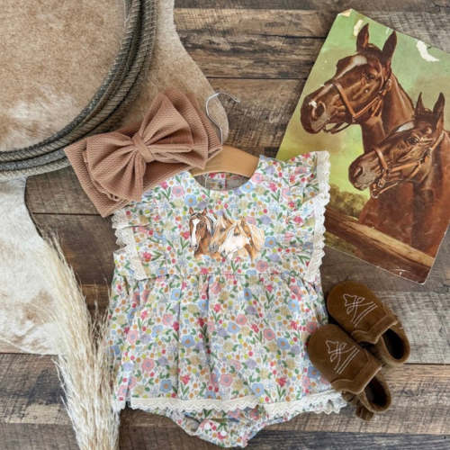 Ways Of The WildFlower Horse Romper|Dress (Infant & Toddler) – theFRINGEDpineapple