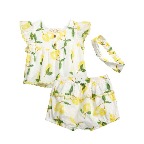 Jessica Simpson Baby Girls' Bloomer set with Headband