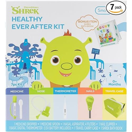 Smart Care Shrek Healthy Ever After Baby Healthcare Kit, Baby Newborn Essentials, Newborn Gifts, Baby Gift Set, 7PC
