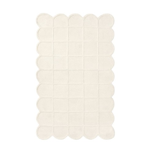Selena Scallop Performance Wool Blend Rug (Ivory)
