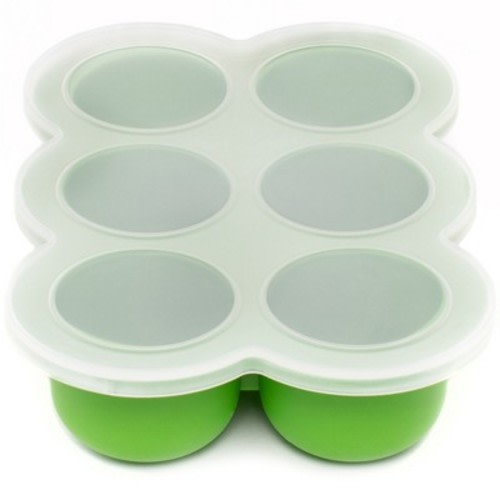 WeeSprout Silicone Baby Food Freezer Tray with Clip-on Lid