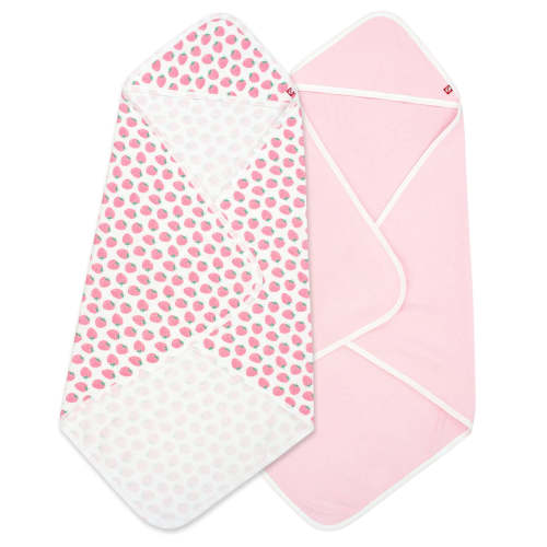 Strawberries Organic Cotton Hooded Towels – Zutano