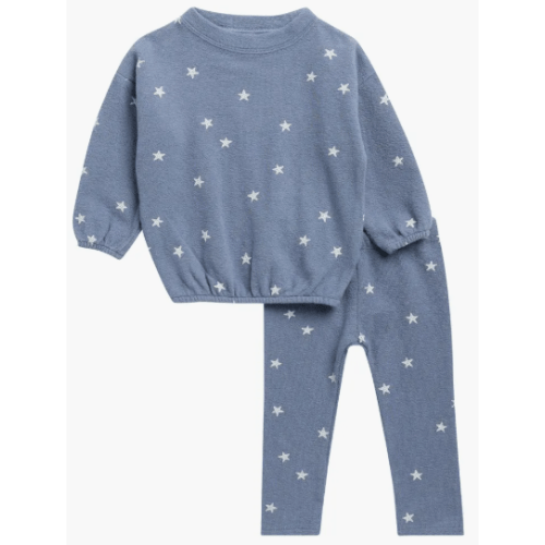 Star Print Two-Piece Sweat Set