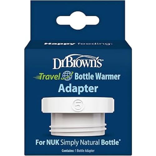 Dr. Brown's Travel Bottle Warmer Adapter for Nuk Baby Bottles, Portable, BPA Free