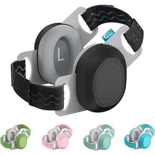 Bella's Friends Baby Ear Protection for Infants & Toddlers(3–48 Months) - Lightweight 24dB Noise Cancelling Headphones - Safe fit & Comfort Earmuffs - Improve Sleep - Baby Travel Essential, Black