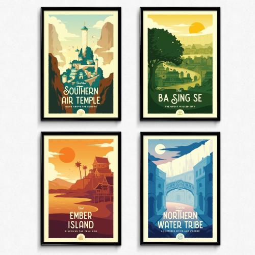 Avatar Retro Travel Poster Bundle – Sylvan Design