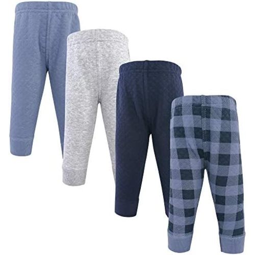Hudson Baby baby-girls unisex-baby Quilted Jogger Pants 4pk