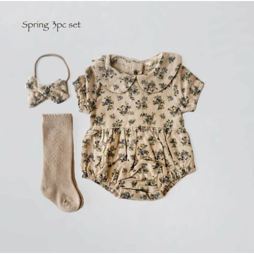 Violetta Romper Set – Olive and Cradle