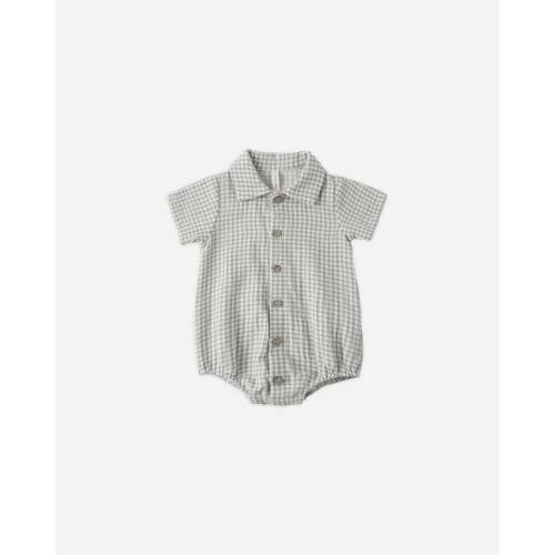 Matteo Romper Sage Gingham