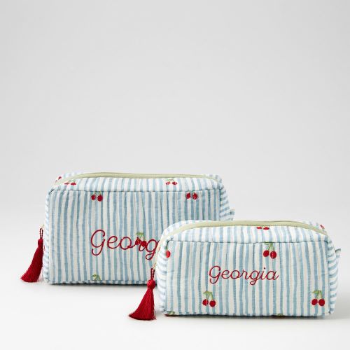 Embroidered Travel Pouch