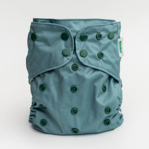 Solid Color: Essentials Pocket Cloth Diaper with Athletic Wicking Jersey, Grows with your Baby