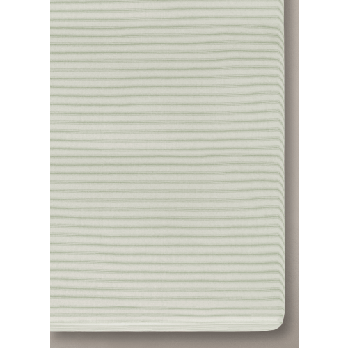 Sea Moss Sage Green Stripe - Crib Sheet