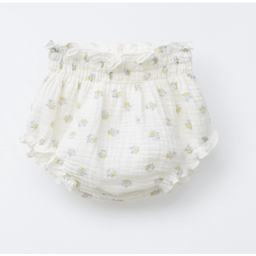 TEXTURED FLORAL BOTTOMS - Oyster-white | ZARA United States
