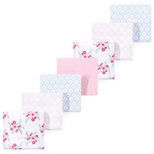 Little Treasure Luvable Friends Flannel Receiving Blankets 7pk, Garden Floral
