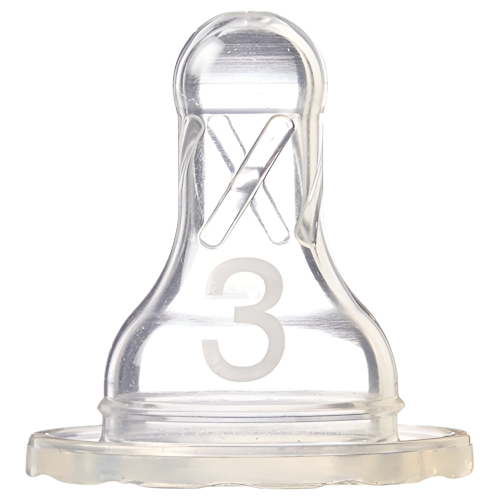 Dr. Brown's Natural Flow Standard Baby Bottles, Level 3 Nipples, 6m+, 2 Count, Dishwasher Safe