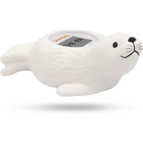 Doli Yearning Upgrade Baby Bath Thermometer Room Temperature| Water Thermometer|Kids' Bathroom Safety Products| Baby Bath(Seal Shape)℃/℉, LCD