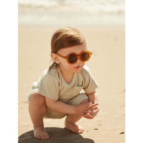 Leopard Retro Round Sunglasses