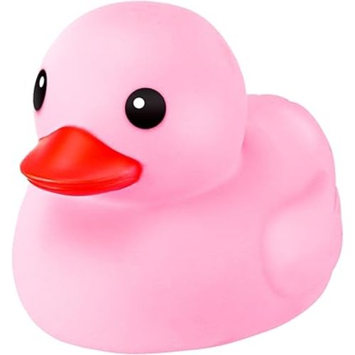 Honoson 6.89 Inch Giant Rubber Duck Big Rubber Duck Large Duckling Bath Toy with Squeaky Sound for Summer Baby Shower Birthday Party Favor Gift(Pink)