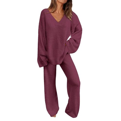 PRETTYGARDEN Lounge Sets for Women Two Piece Sweaters Pajama Set Fall Fashion 2025 Loungewear Outfits Matching Winter Clothes