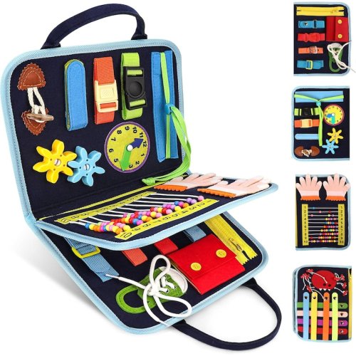 Felt Montessori Busy Board: Fine Motor Skill Sensory Toy - Etsy