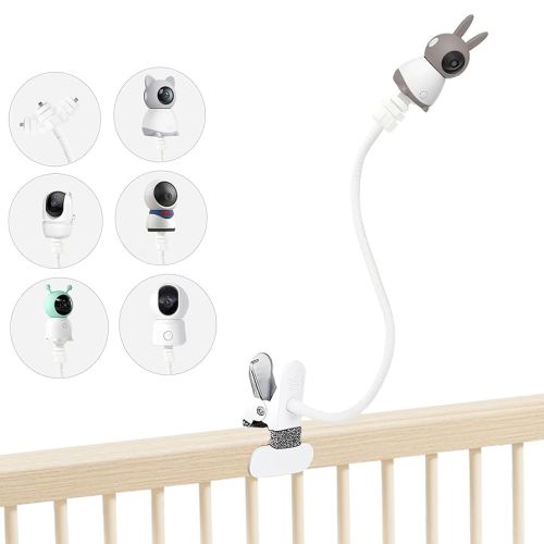 Baby Monitor Mount Holder Compatible with BOIFUN Baby 2S/5S/6T, ieGeek ‎Baby 1T, DEATTI BM101-M, 16 inches Flexible Clip Clamp Mount Without Tools or Wall Damage