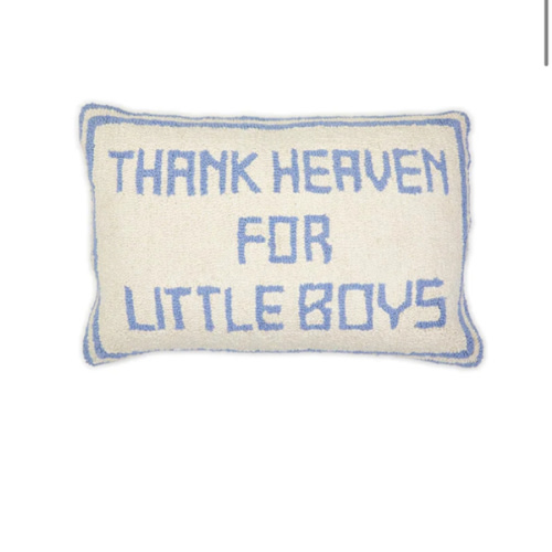 Thank Heaven for Little Boys Pillow – Olly-Olly