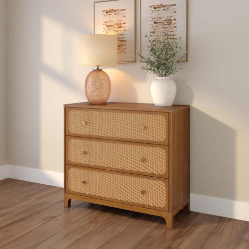 Elio Rattan 3 Drawer Dresser – Plank+Beam
