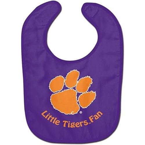 WinCraft NCAA Clemson University WCRA2014014 All Pro Baby Bib, Purple, Orange