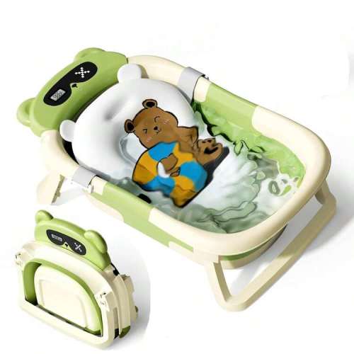 Baby Bathtub,Collapsible Bathtub For Newborn To Toddler,Durable Essential Infant Bath Tub,Portable Travel Baby Tub With Soft Bath Net,No-Slip Feet And Dinosaur Shaped | SHEIN USA