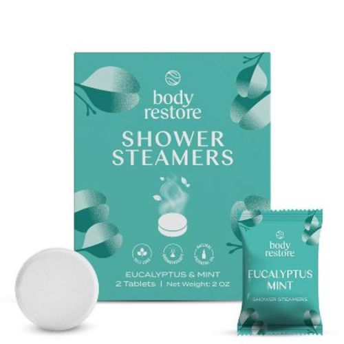 Body Restore Shower Steamers with 100% Natural Essential Oil - 2oz/2ct
