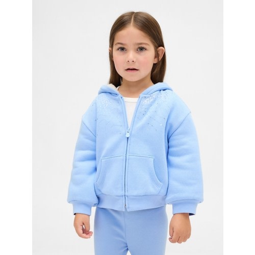 Baby & Toddler Sherpa-Lined Sequin Zip Hoodie