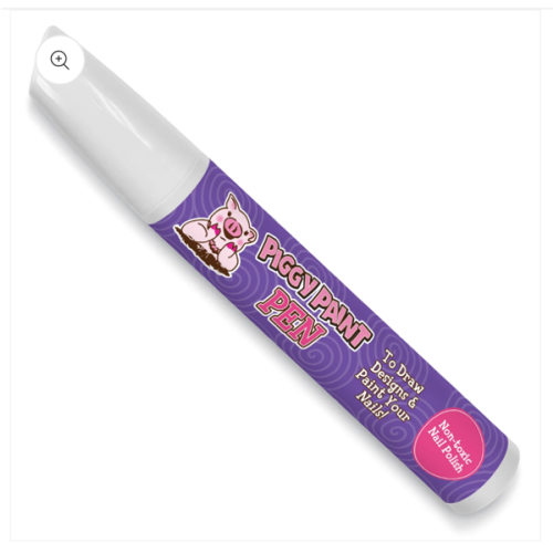 PURPLE Power Piggy Paint Pen - Kids Non-toxic Nail Polish