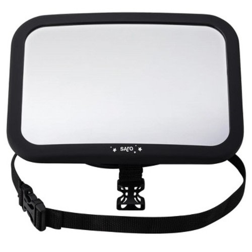 SARO Luxury Backseat Baby Mirror for Rear-Facing Car Seats - Extra Large, 360 View & Safe Shatterproof Material