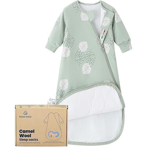 0-6 Months, Unisex Sleeping Bag for Babies and Toddlers 1.0 Tog Sleep Sack Newborn Sleep Sack, Wearable Blanket Baby, One Piece Long Sleeves, Gifts for Baby