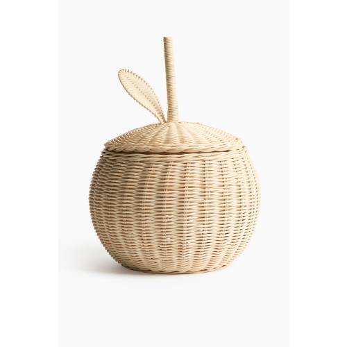PANIER DE RANGEMENT EN ROTIN EN FORME DE BAIE