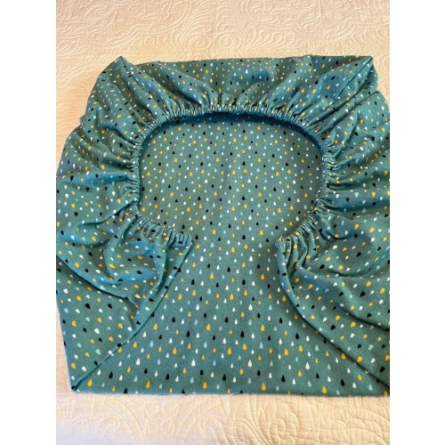 Teal Crib Sheet, for baby, for toddler, gender neutral baby gift, shower gift, youth bed sheet, flannel fitted crib sheet, teal nursery