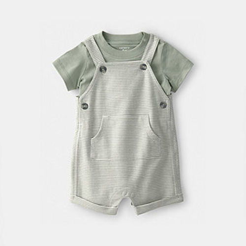 Carter's Baby Boys 2-pc. Shortall Set, Color: Gray - JCPenney