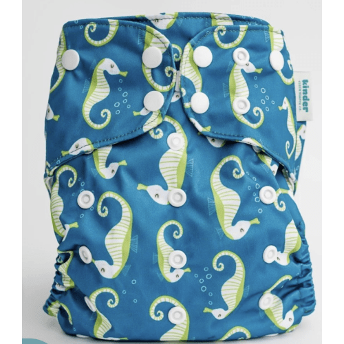 Animals and Insects: Essentials Pocket Cloth Diaper with Athletic Wicking Jersey, Grows with your Baby