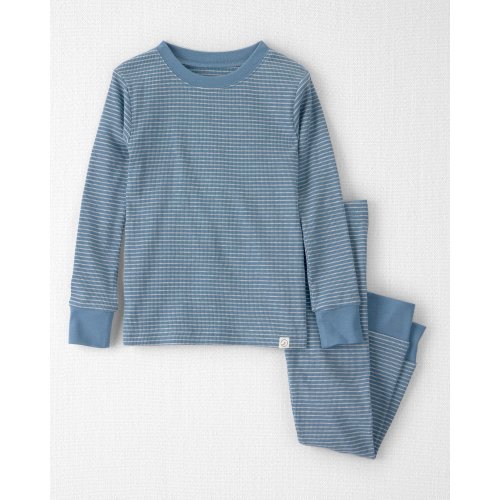 Toddler 2-Piece Organic Cotton Ribbed Pajama Set in Stripes - Little Planet | Carter's