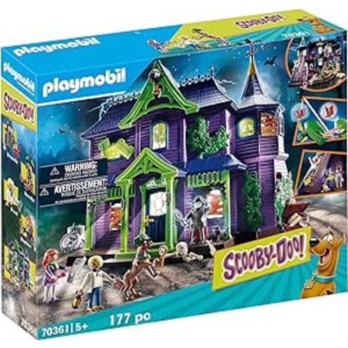 Amazon.com: Playmobil Scooby-DOO! Adventure in The Mystery Mansion Playset : Toys & Games