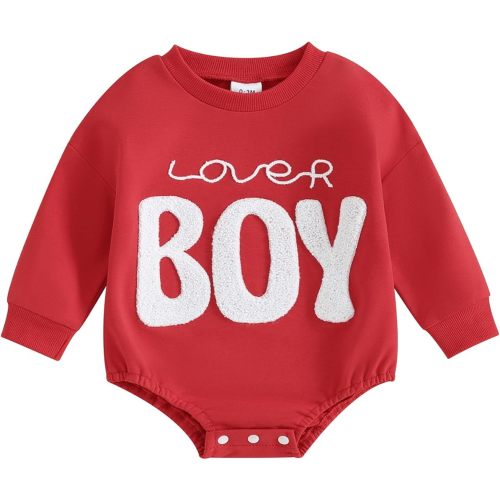 VISGOGO Newborn Infant Baby Boy Girls Oversized Romper Little Dude Sweater Onesie Coming Home Outfit Neutral Clothes