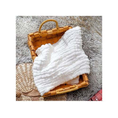 Baby Muslin Washcloths- Natural Cotton Wipes - Soft Newborn Face Towel for Sensitive Skin- Registry as Shower, 10 Pack 12x12 inches by MUKIN (White)