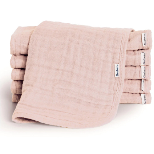 6-Pack Baby Girls Pink Muslin Burp Cloths – Gerber Childrenswear
