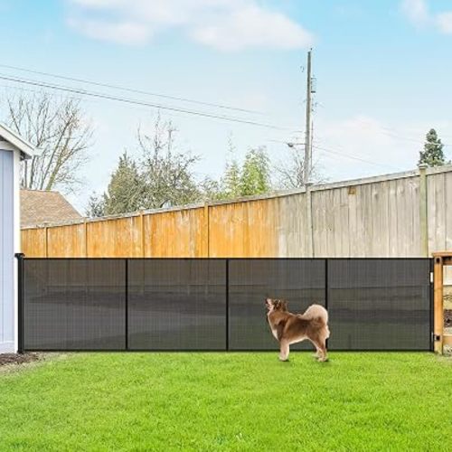 Reinforced 42" Tall 155" Wide Retractable Fence Outdoor Retractable Gate