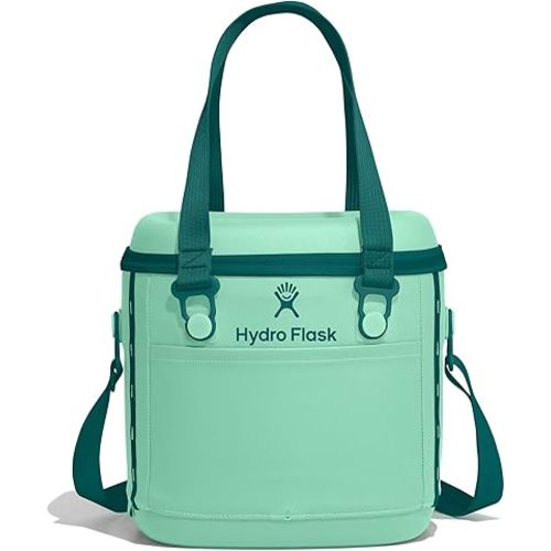 Hydro Flask Carryout Cooler - Insulated Portable Soft Cooler - 10 L Capacity in Mermaid Green
