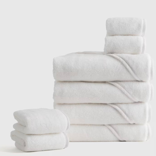 Organic Turkish Cotton Baby Bath Bundle 8-Pack in White